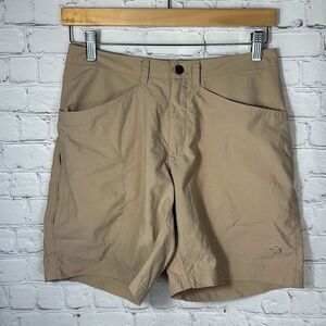 Mountain Hardwear Womens Nylon Active Shorts Tan Khaki size 6